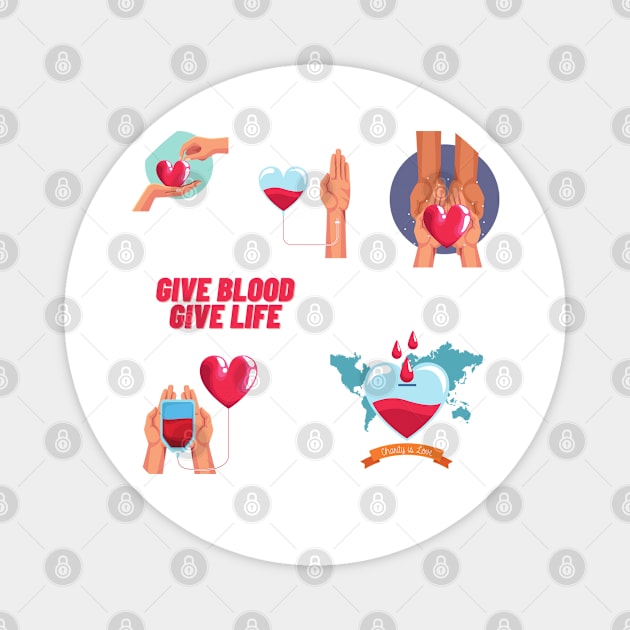 give blood give life Magnet by OnlyHumor